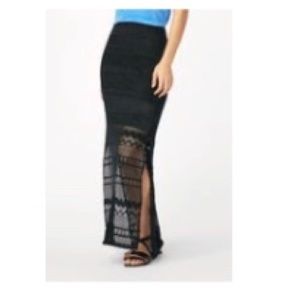 JustFab Lace Maxi Skirt